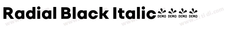 Radial Black Italic字体转换 Radial Black Italic字体转换